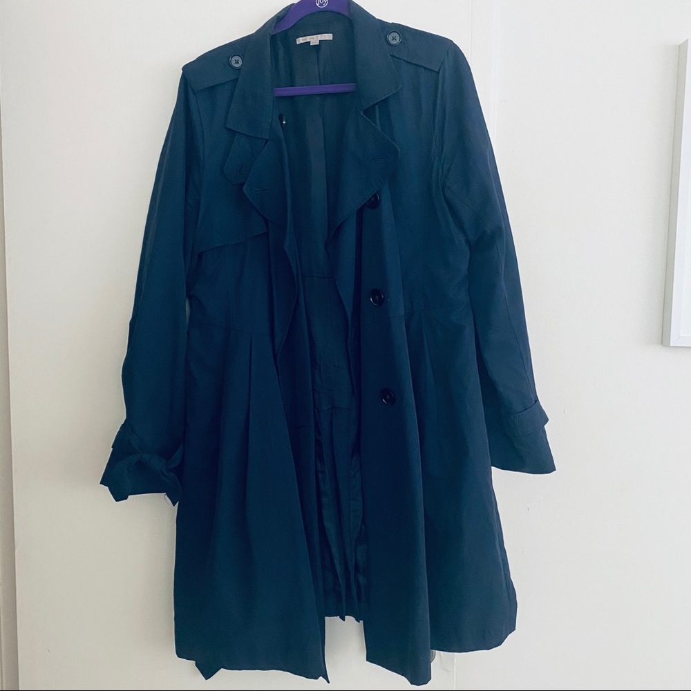 Gap Classic A-line Trench Coat Navy Blue